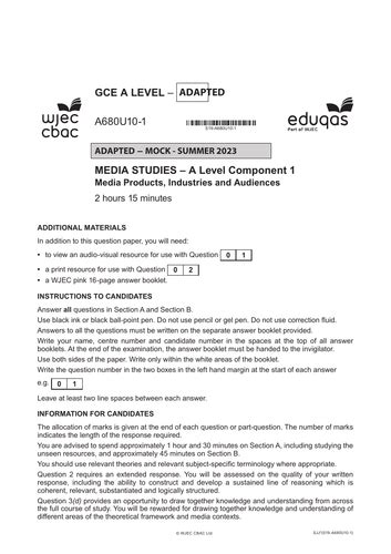 Download includes one. . Eduqas past papers